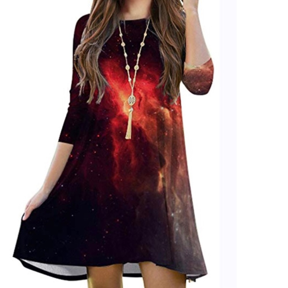 GALAXY nebula cute dress BRAND NEW